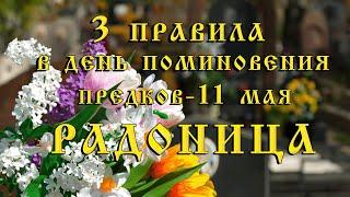 3 правила на "РАДОНИЦУ" 11 мая 2021 года. Что НУЖНО сделать, что КАТЕГОРИЧЕСКИ ЗАПРЕЩЕНО в этот день