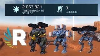 War Robots: 2 MILLION DAMAGE with 3 ROBOTS