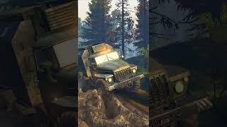 УРАЛ штурмует лесное бездорожье #truck #машина #offroad #gameplay #spintires