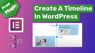 How to Create Timeline Content with Elementor Free Timeline Widget Addon In WordPress Website