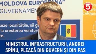 Ministrul infrastructurii, Andrei Spînu, pleacă din guvern și din PAS_1