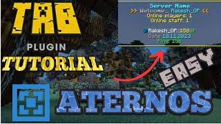 Minecraft Aternos Server Custom Tablist | Tutorial Tab Plugin