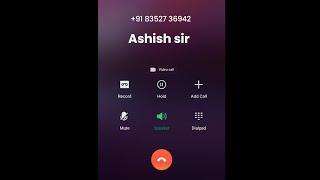 Ashish Sir Call Record  | Ashish Sir ‍ | Ashish Sar Prank