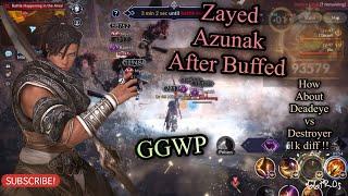 Black Desert Mobile Zayed Azunak After Buffed, How Deadeye vs Destroyer 1k Diff ?, GGWP