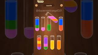 Color water sort level 19 #puzzle #games #gameplay #bestandroidgames #gaming #hardpuzzle #puzzlegame