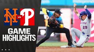Mets vs. Phillies Game Highlights (6/20/25) | MLB Highlights