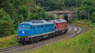 Train4Train 111 + Baumaschine, EuroDual BR159, Rheincargo, Containerzüge uvm auf der Frankenwaldbahn