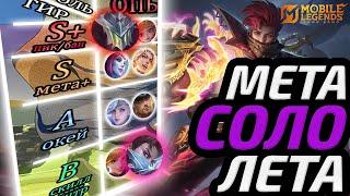 ТИР ЛИСТ ВСЕХ ЛИНИЙ | СОЛО МЕТА ИЮНЯ 2025 МОБАЙЛ ЛЕГЕНДС MOBILE LEGENDS