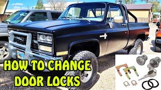 How to change DOOR LOCKS in SQUARE BODY CHEVY & GMC vehicles 1973-1991