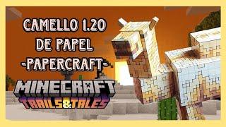 ️CAMELLO DE PAPEL, MINECRAFT 1.20️./PAPERCRAFT/TUTORIAL #minecraft #papercraft #camellos#tutorial