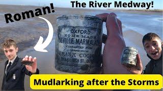 Mudlarking after a STORM! Amazing Victorian & Roman relics found on the River Medway!