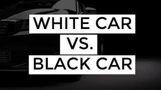 White Car vs. Black Car Comparison