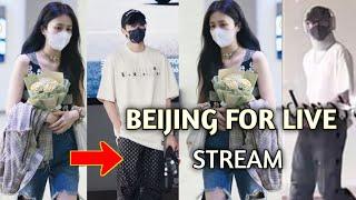 Dylan Wang And His Girlfriend Spotted at the Airport Heading to Beijing for Live Stream