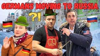 In WARTIME!🪖Why are GERMANS Immigrating to RUSSIA?!AMERICAN in MOSCOW will ask them!