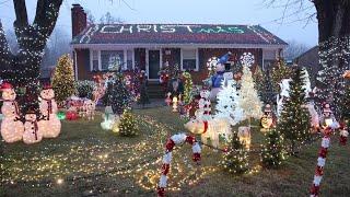 Christmas light display in Roanoke County