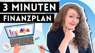 FINANZEN regeln in 3 Minuten (Easy Finanzplan erstellen)