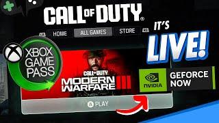 GAME PASS version of Call of Duty is LIVE on GeForce NOW!