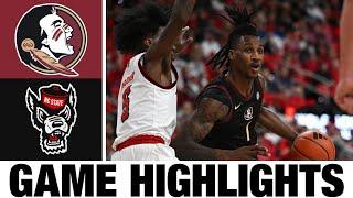 Florida State vs NC State Highlights | NCAA Men's Basketball | 2024 College Basketball