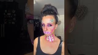 Tik tok Halloween transition #halloween #tiktok #halloweenmakeuplook #skeleton