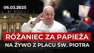 NA ŻYWO Z WATYKANU | RÓŻANIEC W INTENCJI ZDROWIA PAPIEŻA FRANCISZKA