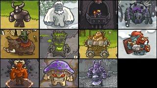 Kingdom Rush | All Bosses (Jefes)