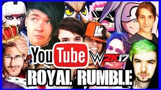 Royal Rumble feat. DanTDM, Markiplier, PopularMMOs & More! | WWE2K17 | [s4e4]