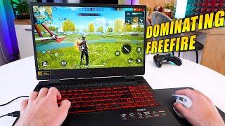 First Time Playing FreeFire On Acer Nitro 5 Gaming Laptop | POV Gameplay Test, Handcam |