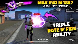 MAX EVO M1887 DAMAGE & SPECIAL ABILITY TEST  GARENA FREE FIRE