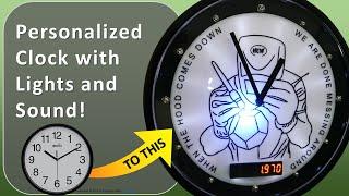DIY Themed Clock with YouTube Counter and *AUDIO*