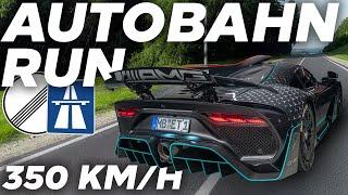 350KM/H Autobahn run in my Mercedes-AMG ONE | NO SPEED LIMIT