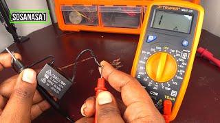 how to test this Fan capacitor / condenser using a digital multimeter model 33 (New Method)