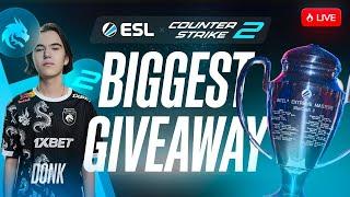 DONK MVP PLAYS CS2 AFTER WINNING MAJOR CS2 SKINS GIVEAWAY! OPEN CASE!