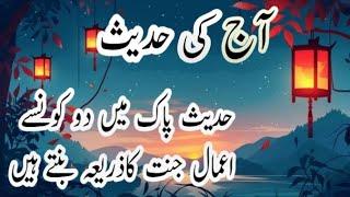 Aj ki hadees /Two actions lead to Paradise/Muneeb akram offical