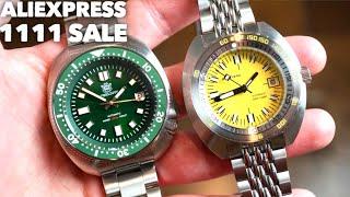 Aliexpress DOUBLE 11 SALE   2 Automatic Divers Under $100!