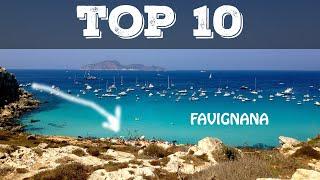 Top 10 most beautiful beaches in FAVIGNANA (Sicily)