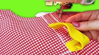 Sewing secrets. This slick fastener is made without an overlock, but it looks very impressive