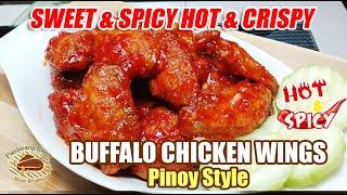 SPICY AND CRISPY BUFFALO CHICKEN WINGS TAMIS ANGHANG AT ANG YUMMY!!! EASY TO COOK!