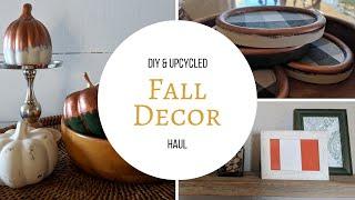 Fall Decor DIY 2018, Thrift haul and Dollar Store Upcycle