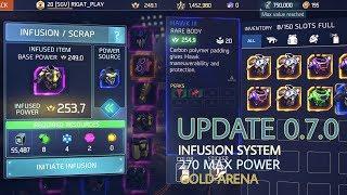 SHADOWGUN LEGENDS: UPDATE 0.7.0/INFUSION SYSTEM, 270 MAX POWER, GOLD ARENA!