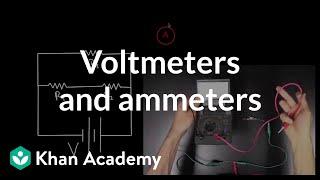 Voltmeters and Ammeters | Circuits | Physics | Khan Academy