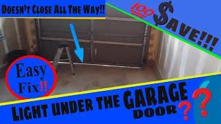 Gap Under the Garage Door | How to Adjust a Genie Screw Drive