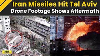 Israel Iran War: Drone Footage Reveals Aftermath Of Iranian Missile Strike in Tel Aviv