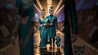 Cute kittens enjoying Cat Walk with Parents | kittens on ramp show #cute #kittenslovers #shorts