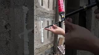 Foam glue gun extension nozzle #door and window tools #video tutorial glue application