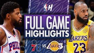 Philadelphia 76ers vs Los Angeles Lakers - Full Game Highlights | November 8, 2024-25 NBA Season