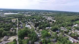 Battleship and Braga Bridge Fall River and Somerset Massachusetts Dji Inspire 1 Drone