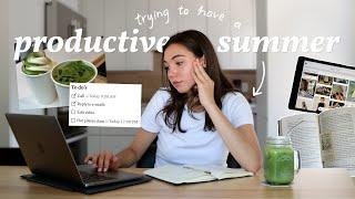 trying to have a productive summer (vlog)