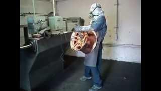 Metal Polishing before chrome plating process - www.LMchrome.com - Wheels Motorcycle Chrome