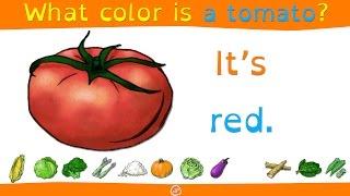 English Food Vocabulary and Color Practice for Kids - What Color Is It? | ELFLearning