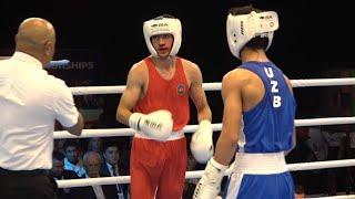 Finals YM63.5kg ABDULLAEV ALI (AZE) vs JURAKULOV ABDULAZIZ (UZB) | IBA YWCHs Budva 2024